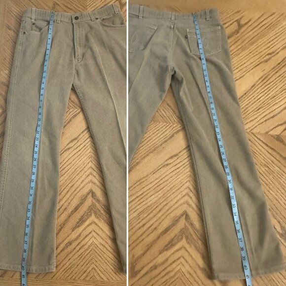 Vintage Levis Action Jeans Bootcut Cotton Blend Red Tab 5 Pocket Sz 36 x 30 - Picture 5 of 10